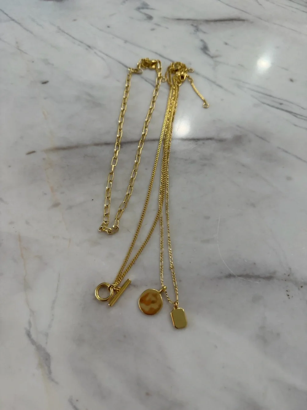 Madewell Toggle Chain Necklace Set - Picture 8 of 9